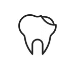 Icon of a tooth with a cavity